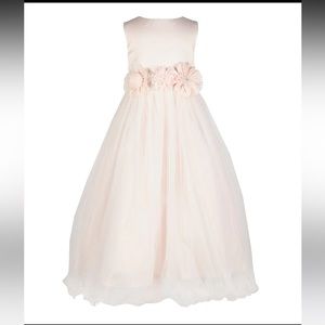 Chantilly Place girls pink blush flower girl dress 5, 6, 7,